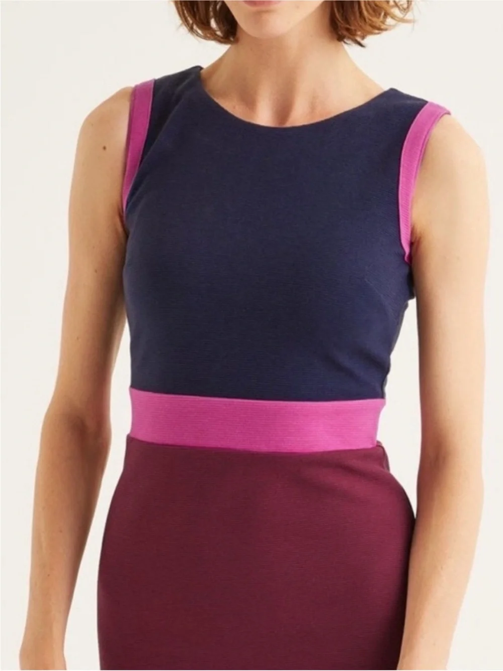 Boden Cecilia Ottoman Colorblock Sheath Dress